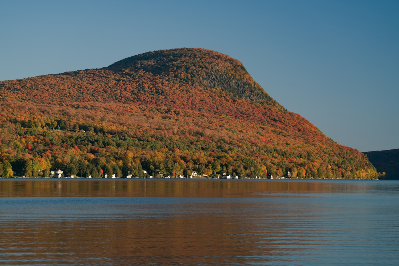 Vermont mountains and Lake Champlain